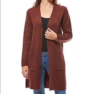Burgundy cardigan